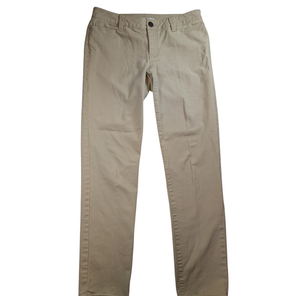 CAbi Khaki Straight Leg Pants Womens 8 Classic Casual Workwear Clean Casual